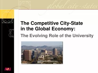 The Competitive City-State  in the Global Economy: