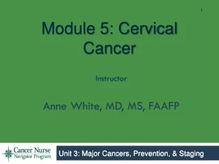 Module 5: Cervical Cancer