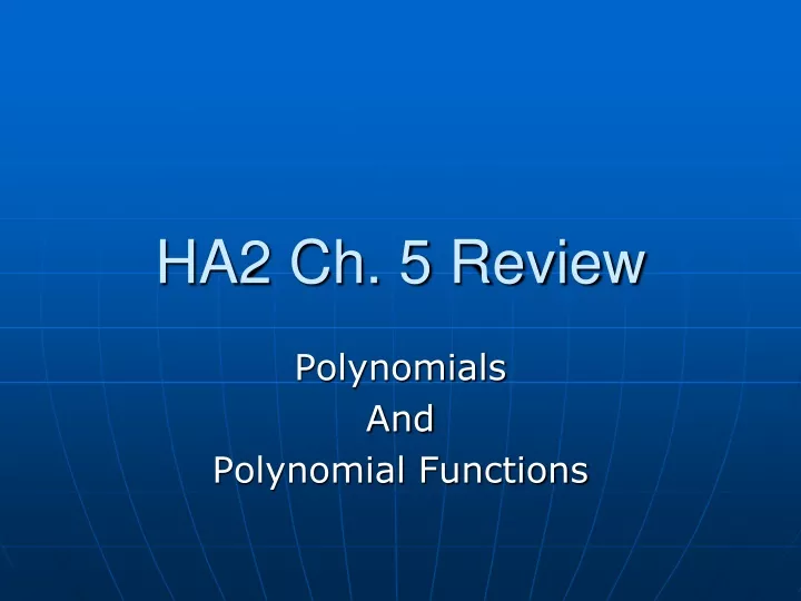 ha2 ch 5 review