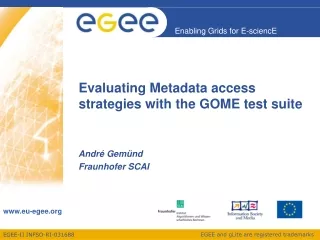 Evaluating Metadata access strategies with the GOME test suite