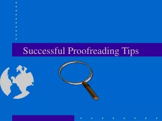 Successful Proofreading Tips