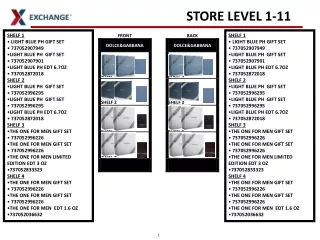 STORE LEVEL 1-11