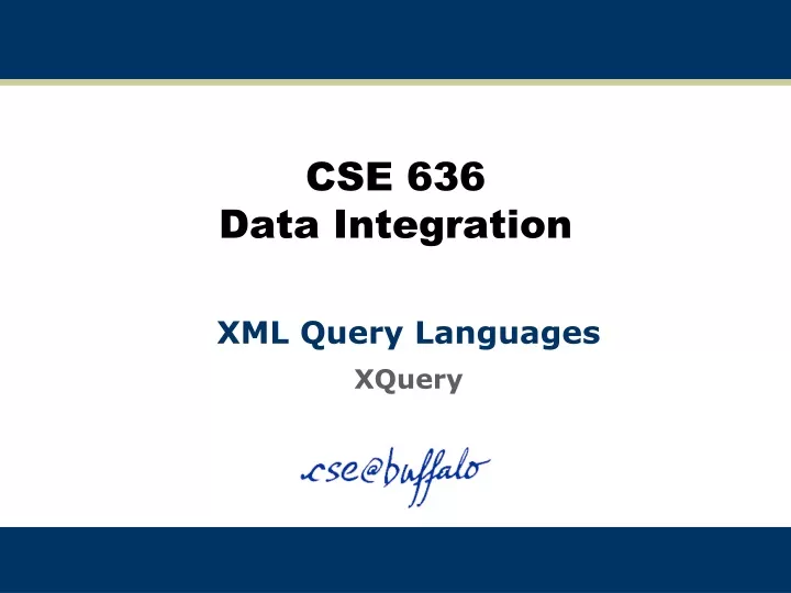 cse 636 data integration