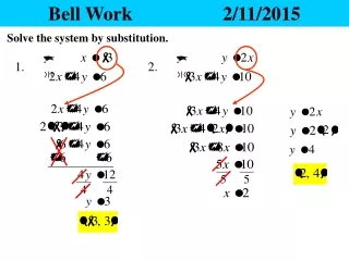 Bell Work 			2/11/2015