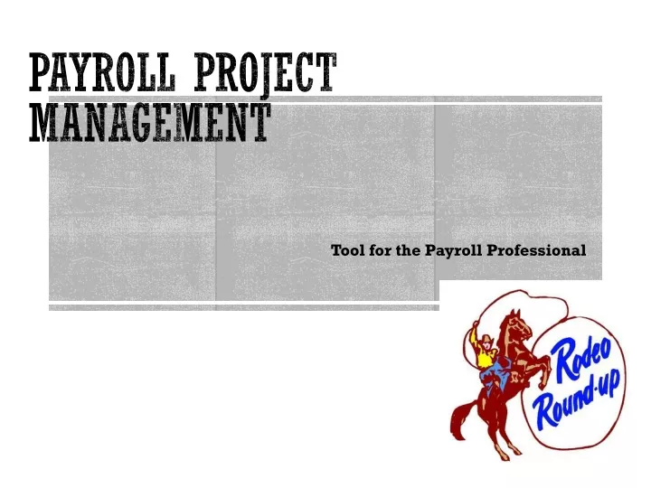 payroll project management