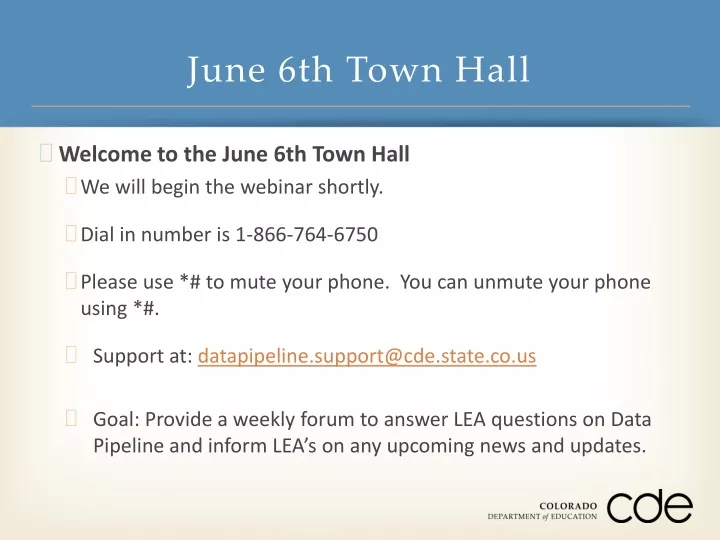 june 6th town hall