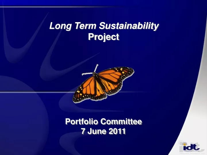 long term sustainability project portfolio