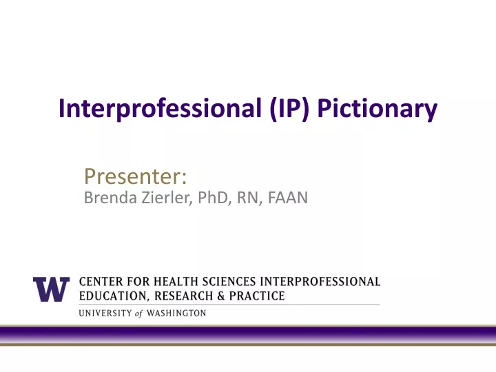 interprofessional ip pictionary