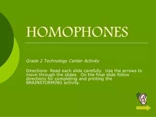 HOMOPHONES