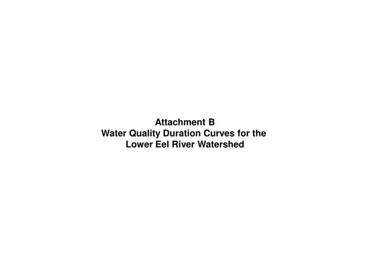 attachment b water quality duration curves