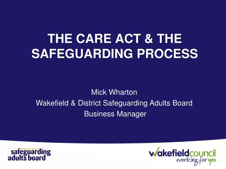 the care act the safeguarding process