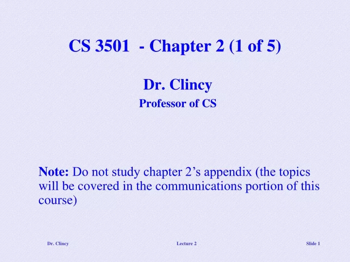 cs 3501 chapter 2 1 of 5