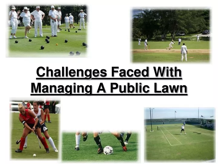 challenges faced with managing a public lawn