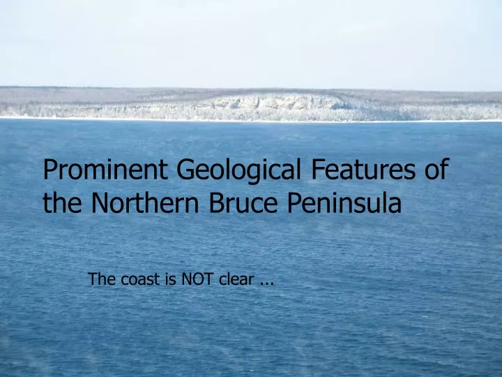 prominent geological features of the northern
