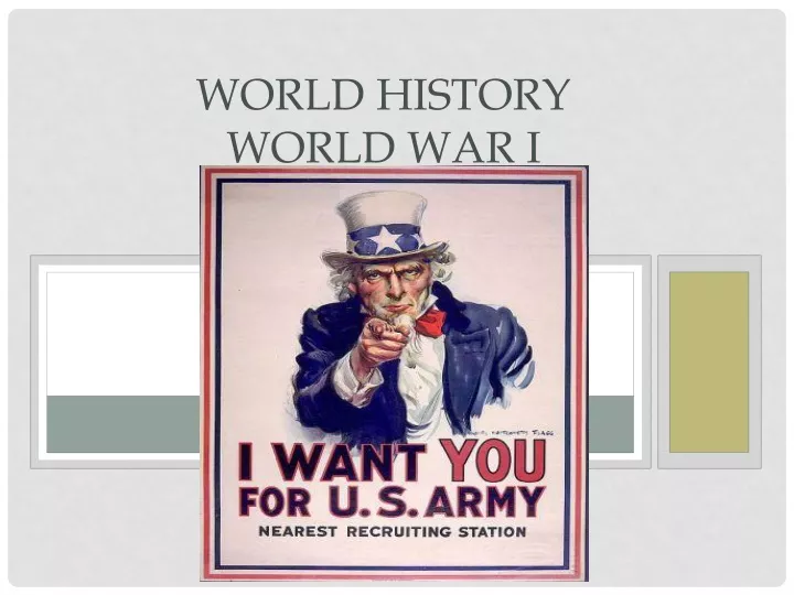 world history world war i
