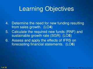 Learning Objectives