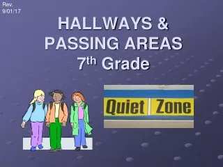 HALLWAYS &amp; PASSING AREAS 7 th  Grade