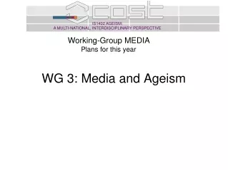 WG 3: Media and Ageism
