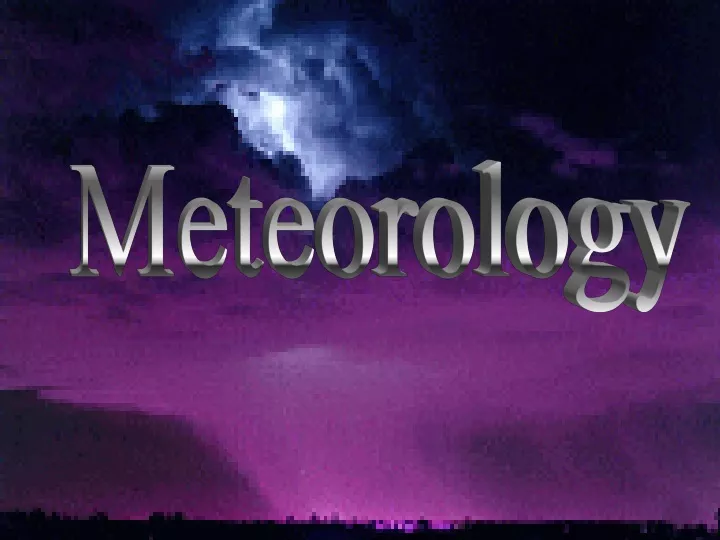 meteorology