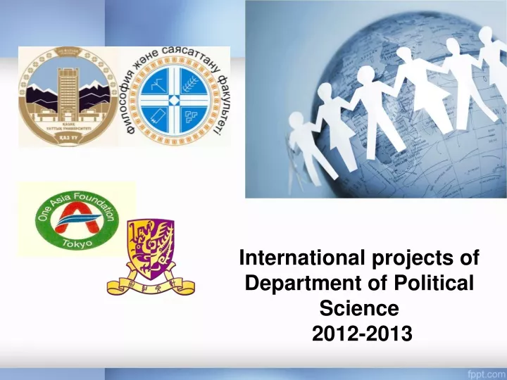 international projects of department of political science 2012 2013