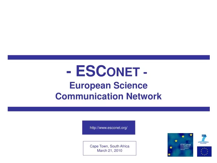 esc onet european science communication network
