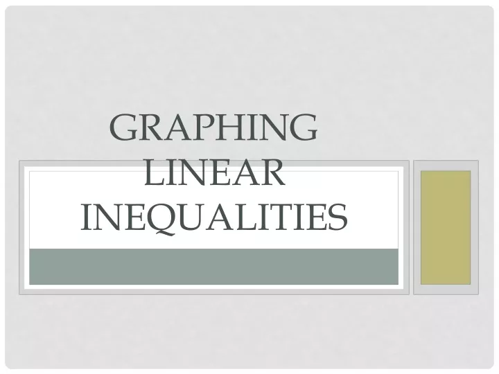 graphing linear inequalities