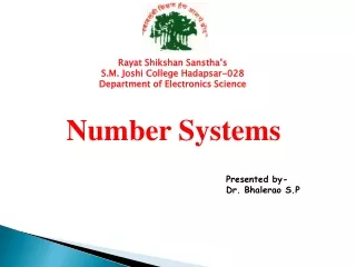 Number Systems