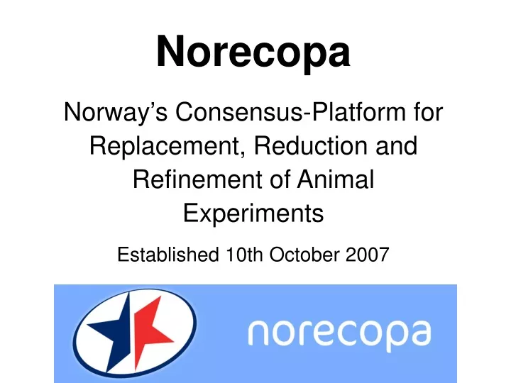 norecopa norway s consensus platform