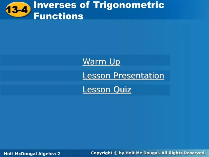 inverses of trigonometric functions