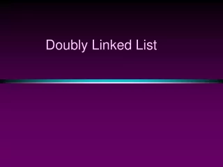 Doubly Linked List