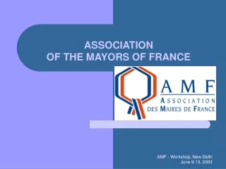 ASSOCIATION  OF THE MAYORS OF FRANCE