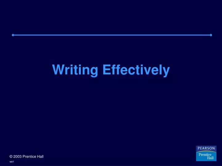 writing effectively