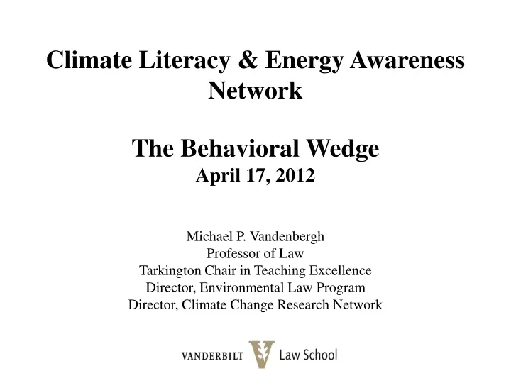 climate literacy energy awareness network