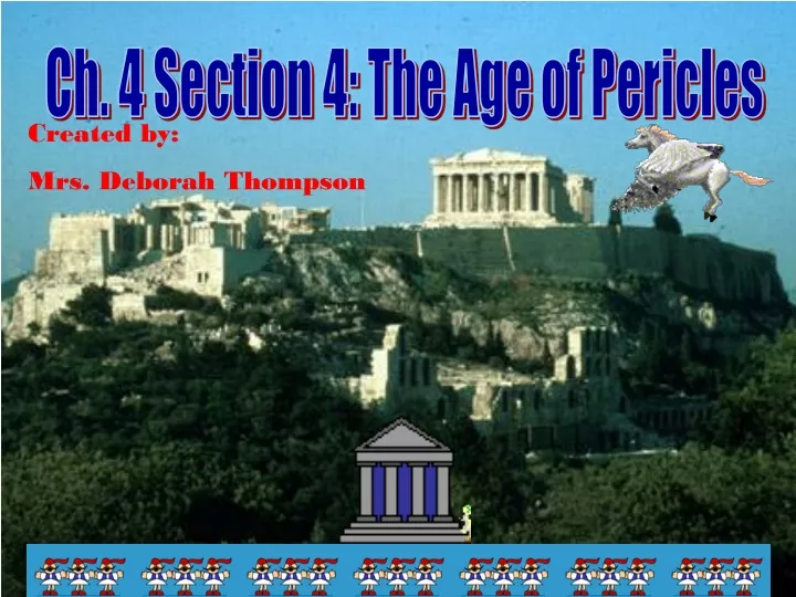 ch 4 section 4 the age of pericles