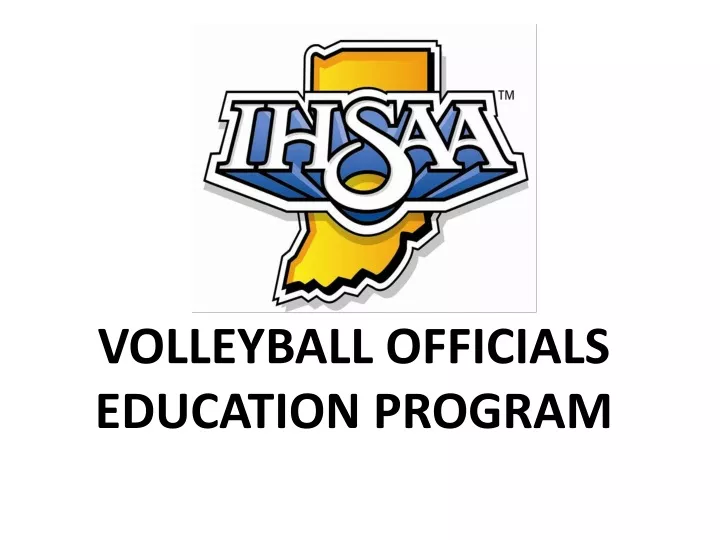volleyball officials education program