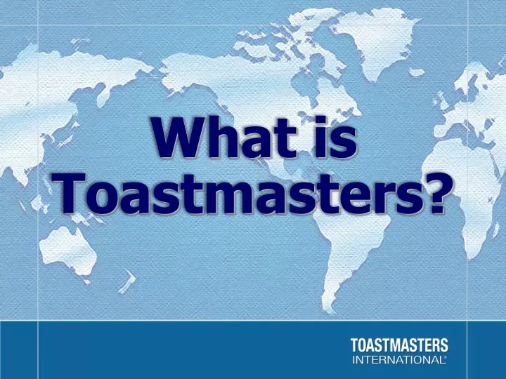 what is toastmasters