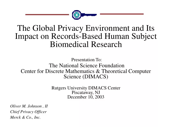 the global privacy environment and its impact