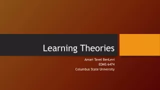 Learning Theories