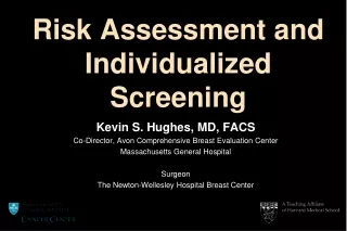 Risk Assessment and Individualized Screening