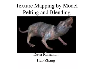 Texture Mapping by Model Pelting and Blending