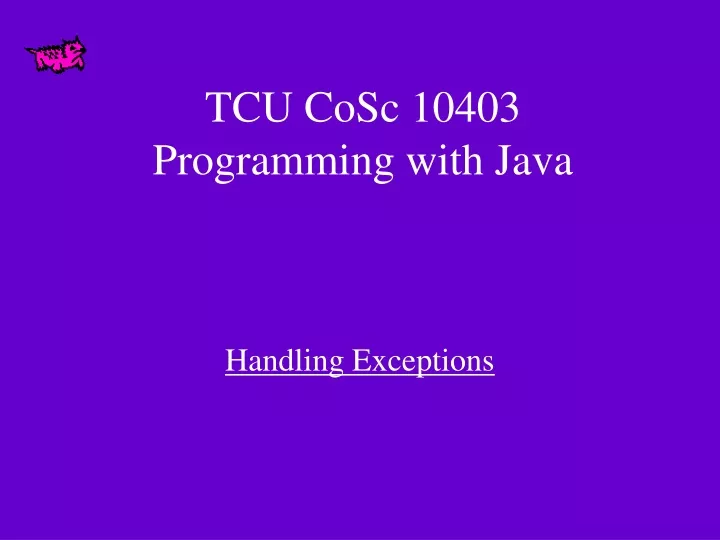 tcu cosc 10403 programming with java