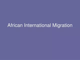 African International Migration