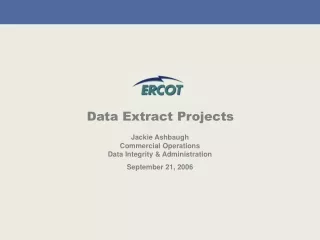 Data Extract Projects