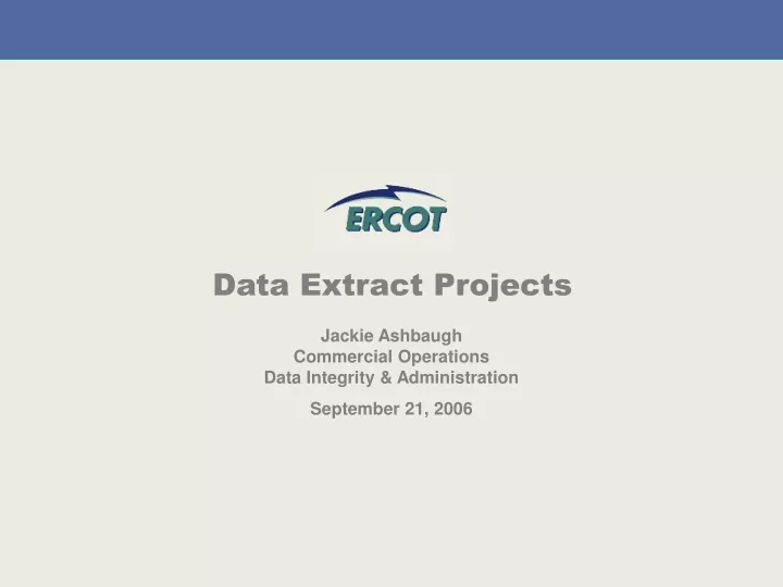 data extract projects