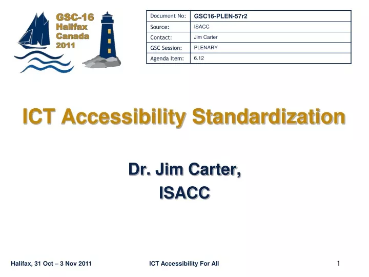 ict accessibility standardization