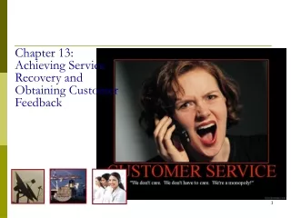 Chapter 13: Achieving Service Recovery and Obtaining Customer Feedback