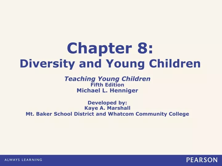 chapter 8 diversity and young children