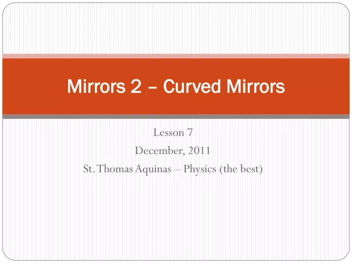 mirrors 2 curved mirrors