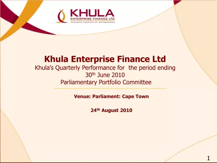 khula enterprise finance ltd khula s quarterly