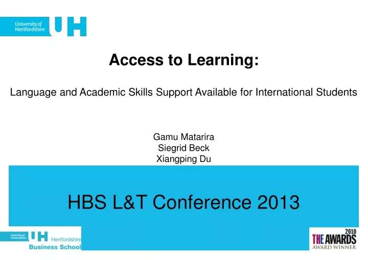 access to learning language and academic skills